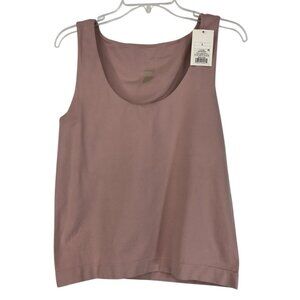 A New Day Tank Top Womens Size Large Pink Stretch Scoop Neck